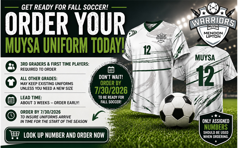 FALL UNIFORM ORDER