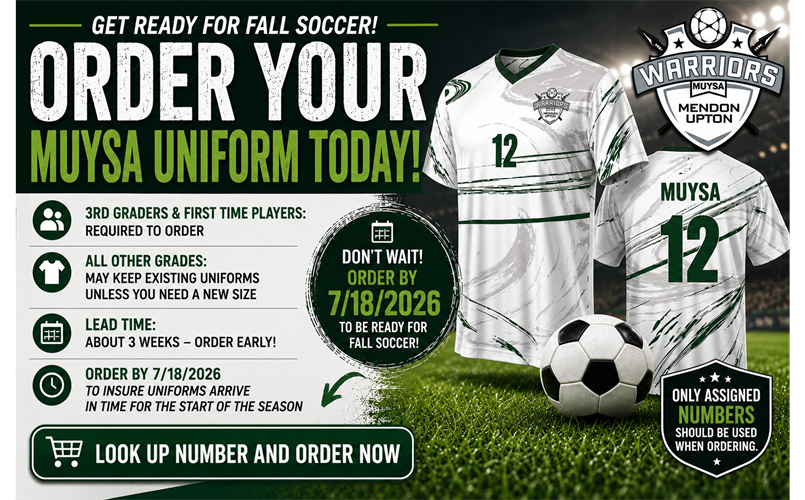 FALL UNIFORM ORDER